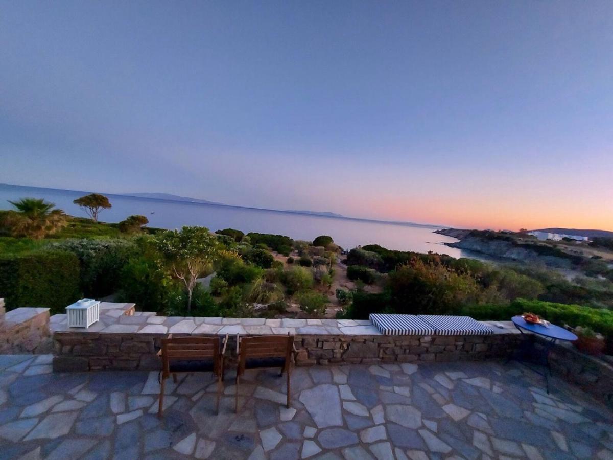 Sophia Villa Paros - Beachfront Villa At Lolantonis Drios Exterior foto