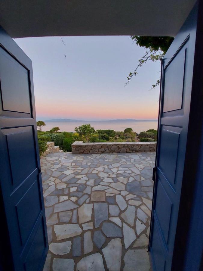 Sophia Villa Paros - Beachfront Villa At Lolantonis Drios Exterior foto