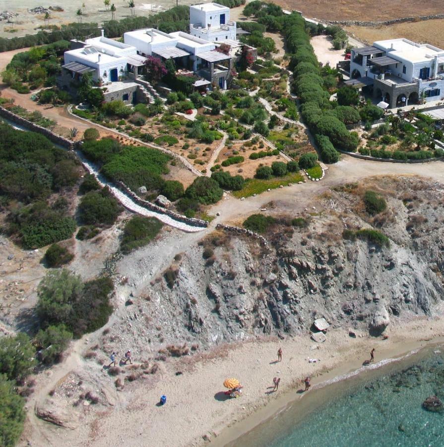 Sophia Villa Paros - Beachfront Villa At Lolantonis Drios Exterior foto